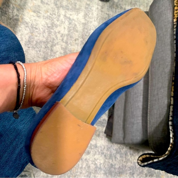 Tory Burch Blue Suede Loafers - Picture 12 of 13